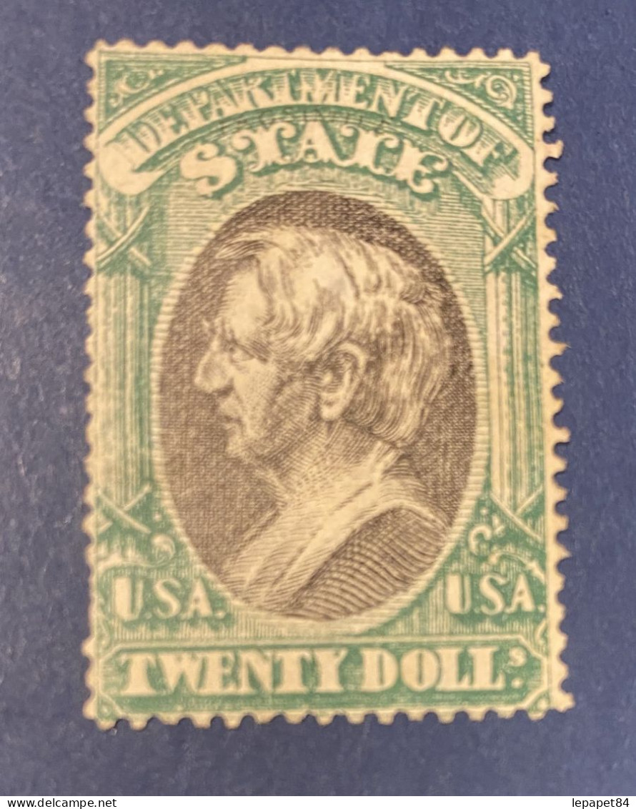 USA 1873  DEPT OF STATE WH Seward. Twenty Dollars .FACSIMILE. Unusual - YT 24 - Officials