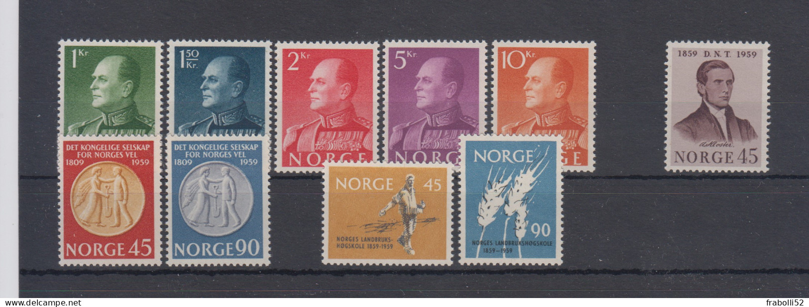 Norvegia Nuovi:  1959  Annata Completa - Années Complètes