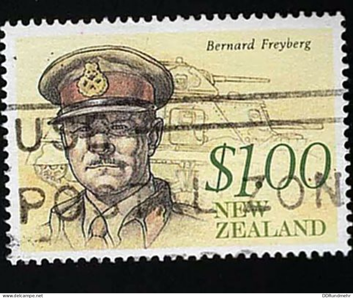 1990 Freyberg  Michel NZ 1120 Stamp Number NZ 991 Yvert Et Tellier NZ 1070 Stanley Gibbons NZ 1552 - Oblitérés