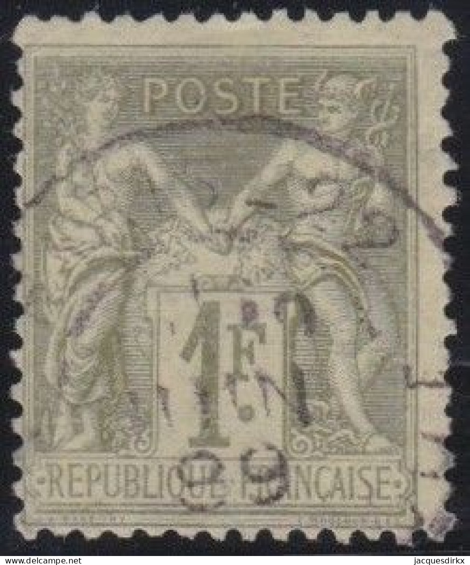 France  .  Y&T   .    82   .   O      .    Oblitéré - 1876-1898 Sage (Tipo II)