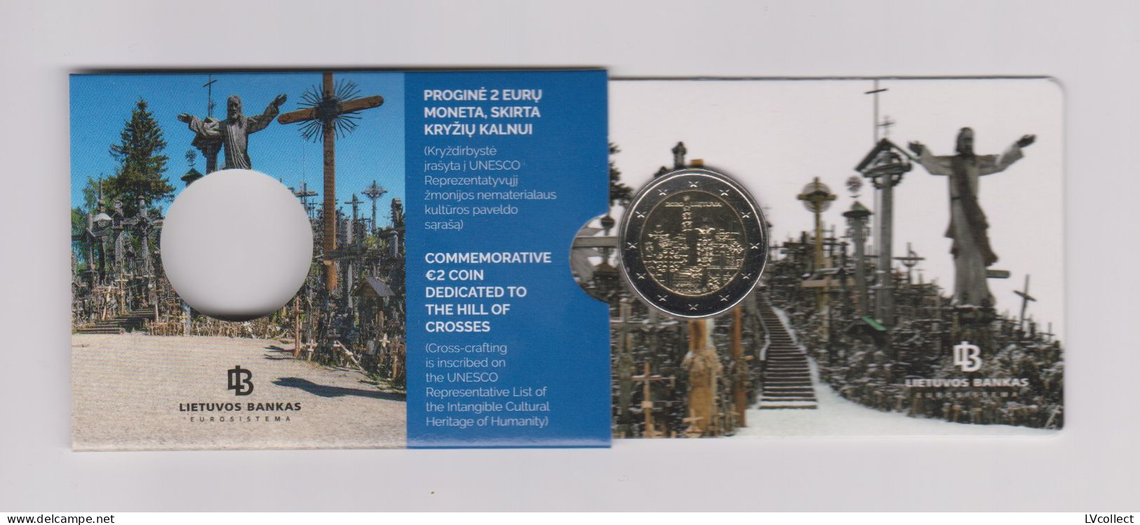 Lithuania 2020 - Hill Of Crosses - BU - COINCARD - 2 EURO CC - Litauen