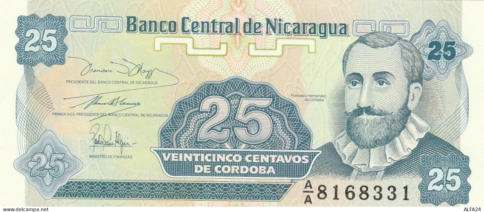 NICARAGUA 25 CENTAVOS -UNC (BA72 - Nicaragua