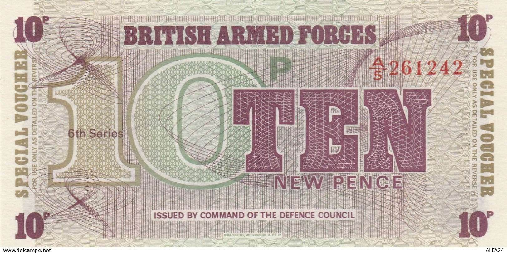 BRITISCH ARMED FORCES -10 NEW PENCE-UNC (BA77 - Autorità Militare Britannica