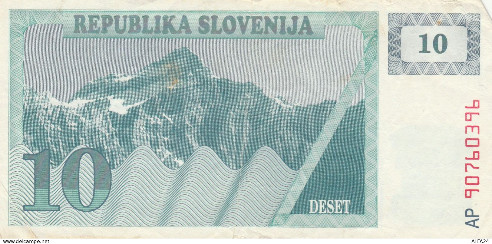 SLOVENIA 10 - VF (BA176 - Slowenien