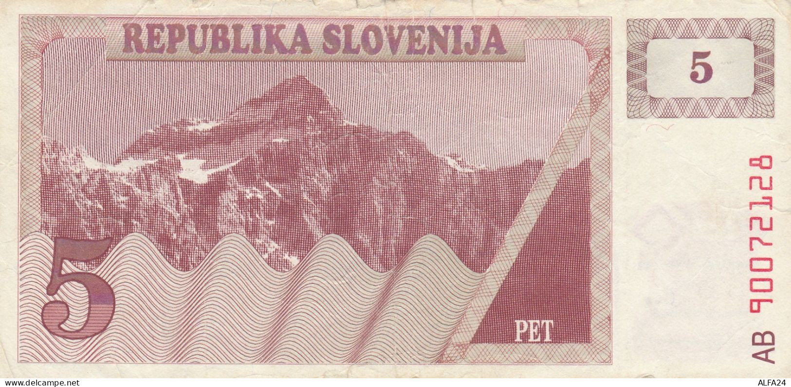 SLOVENIA 5 - VF (BA197 - Slovénie