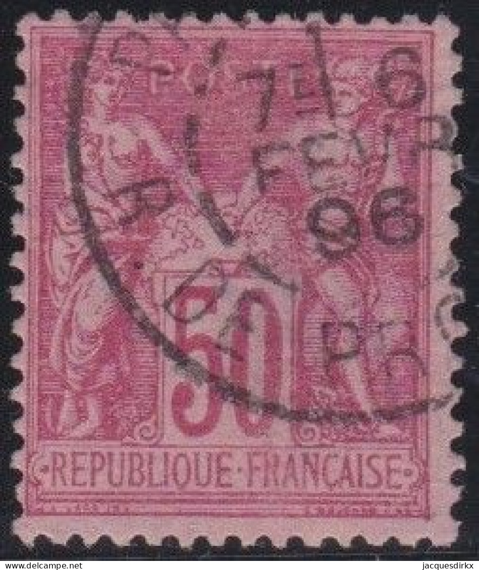 France  .  Y&T   .    98    .   O      .    Oblitéré - 1876-1898 Sage (Type II)