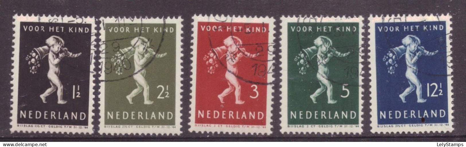 Nederland / Niederlande / Pays Bas NVPH 327 T/m 331 Used (1939) - Gebruikt