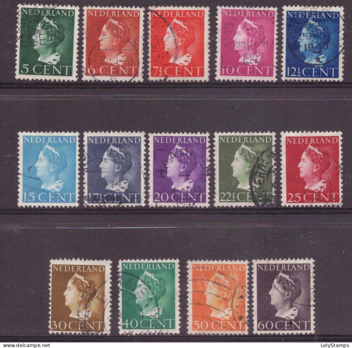 Nederland / Niederlande / Pays Bas NVPH 332 T/m 345 Used (1940) - Gebruikt