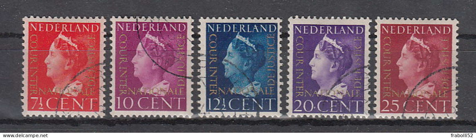 Olanda Usati Di QualitÃ :  Servizio  N. 19-23 - Dienstzegels