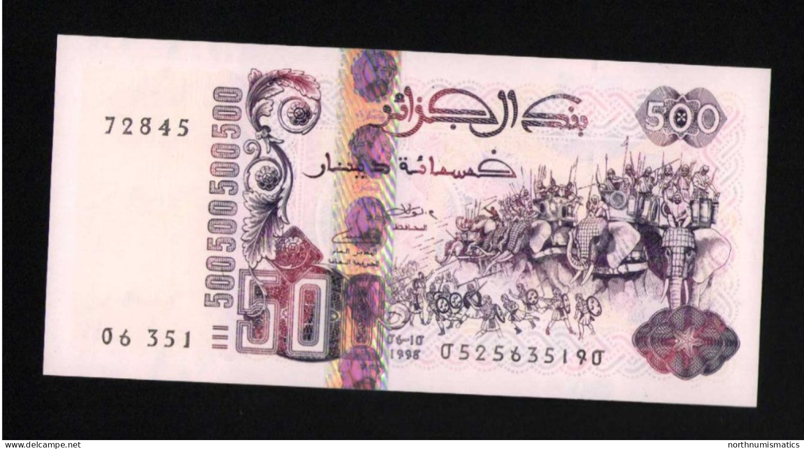 Algeria 500 Dinar  Unc  1998 - Algérie