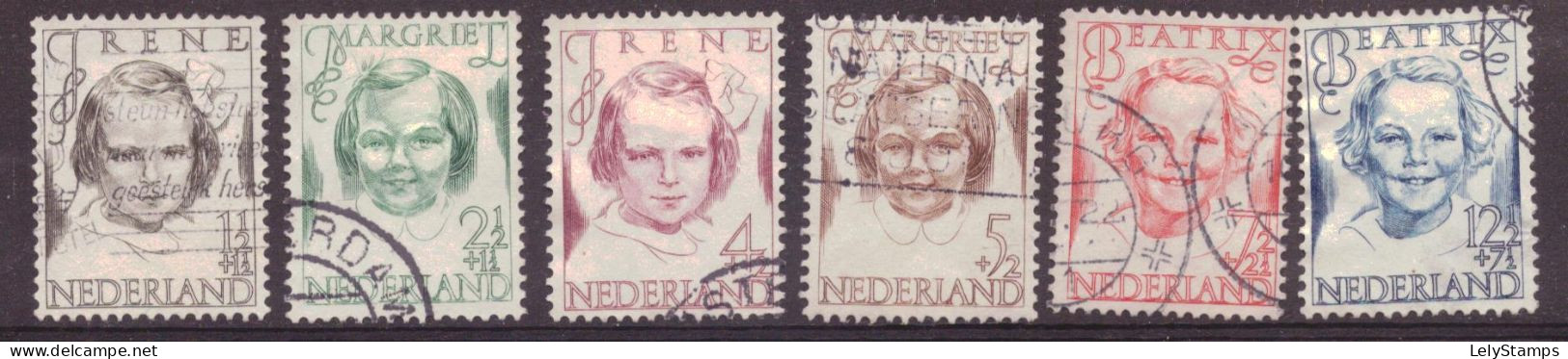 Nederland - Niederlande - Pays Bas NVPH 454 T/m 459 Used (1946) - Gebruikt