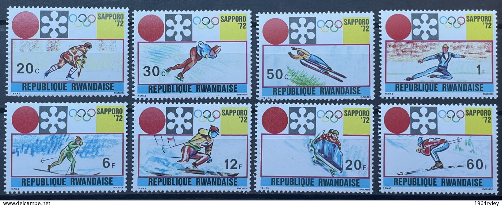 RWANDA -  MNH** - 1972 - # 443/450 - Usados