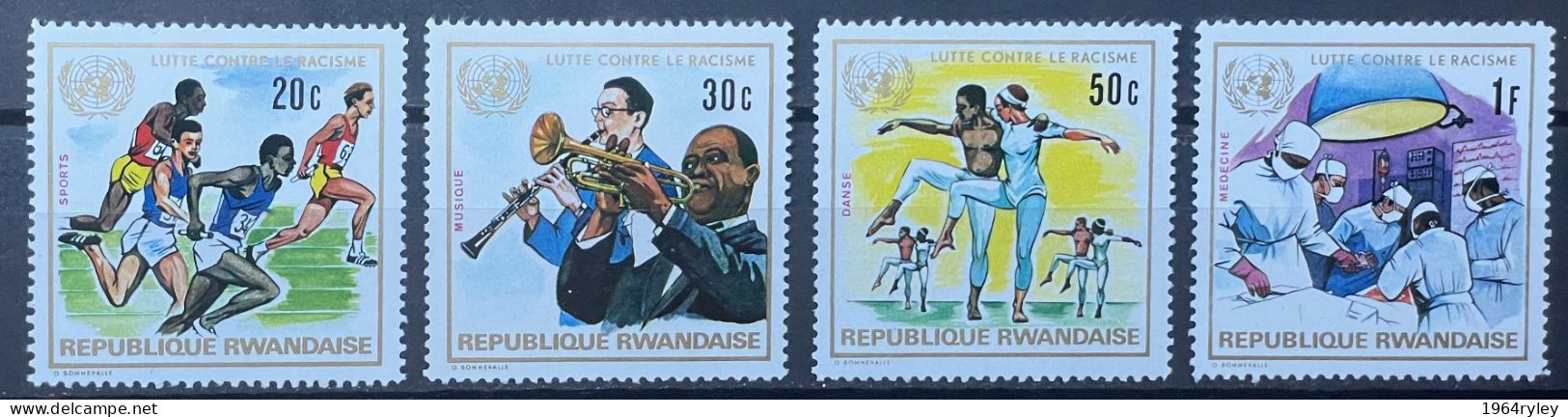 RWANDA -  MNH** - 1972 - # 493/496 - Gebraucht