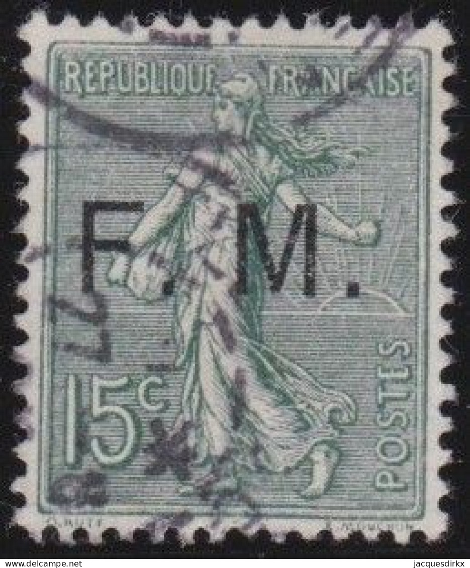 France  .  Y&T   .    Fm  3    .   O      .    Oblitéré - Military Postage Stamps