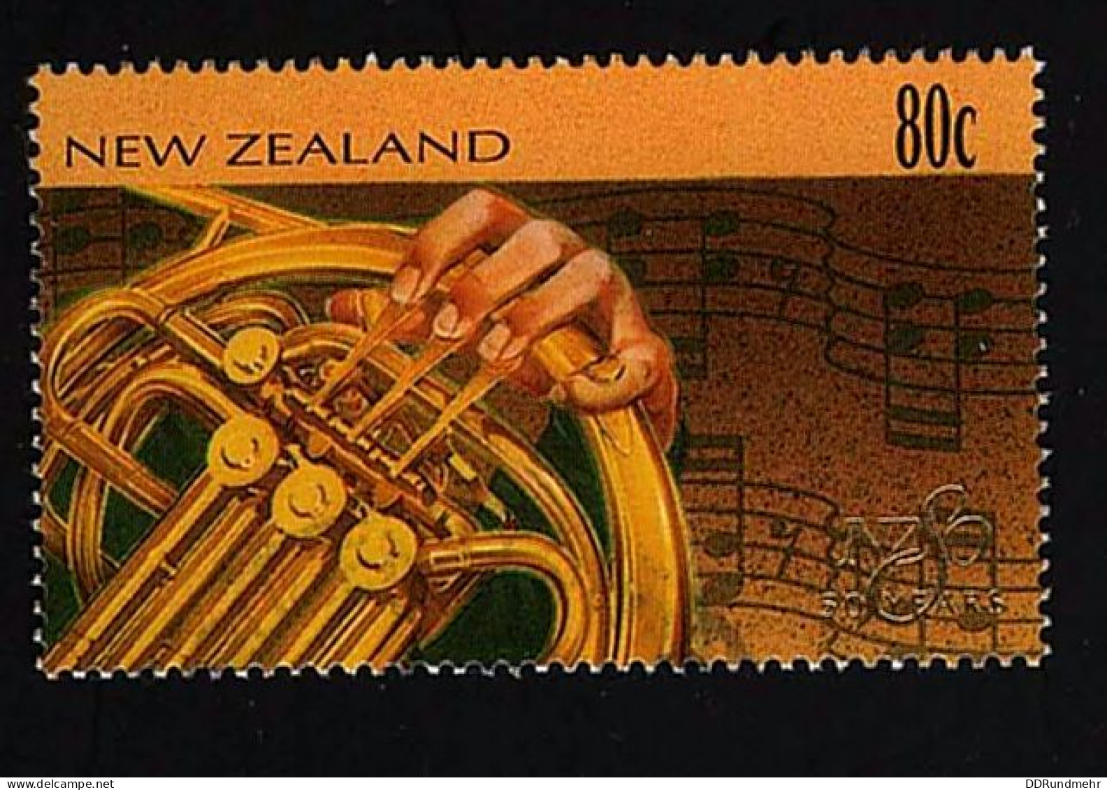 1996 French Horn Michel NZ 1532 Stamp Number NZ 1373 Yvert Et Tellier NZ 1476 Stanley Gibbons NZ 2007 - Gebruikt