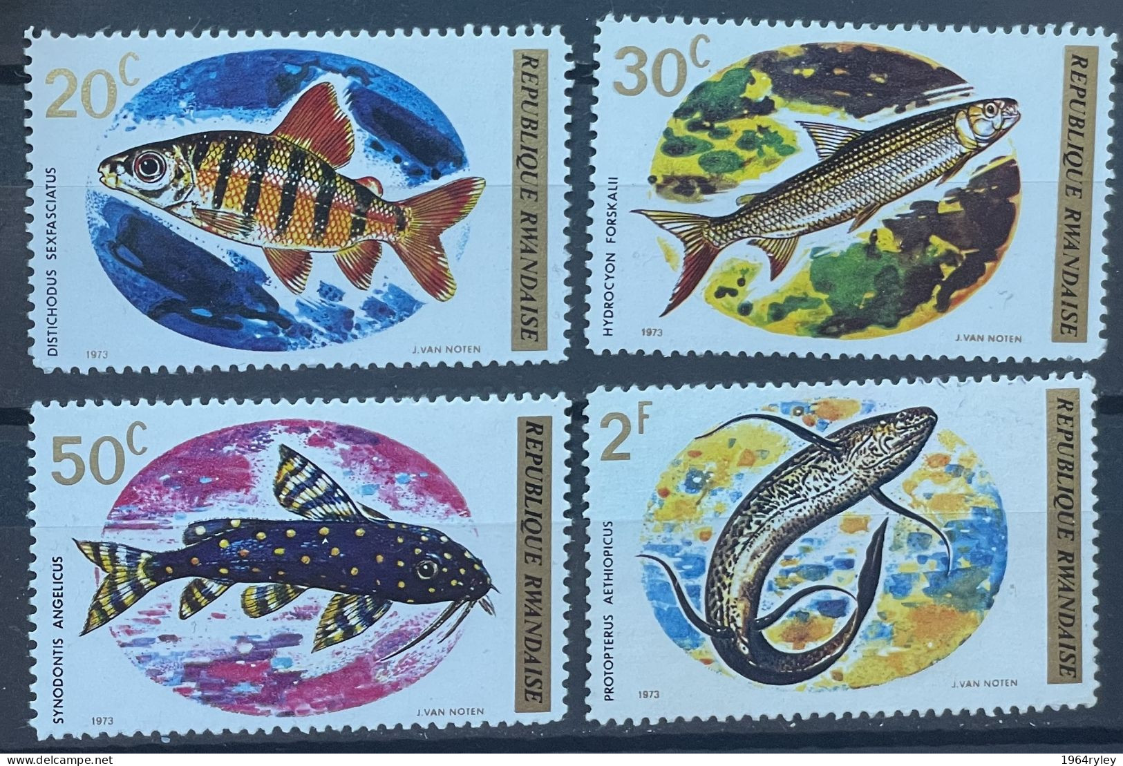 RWANDA -  MNG - 1973 - # 553/557  4 STAMPS - Gebraucht