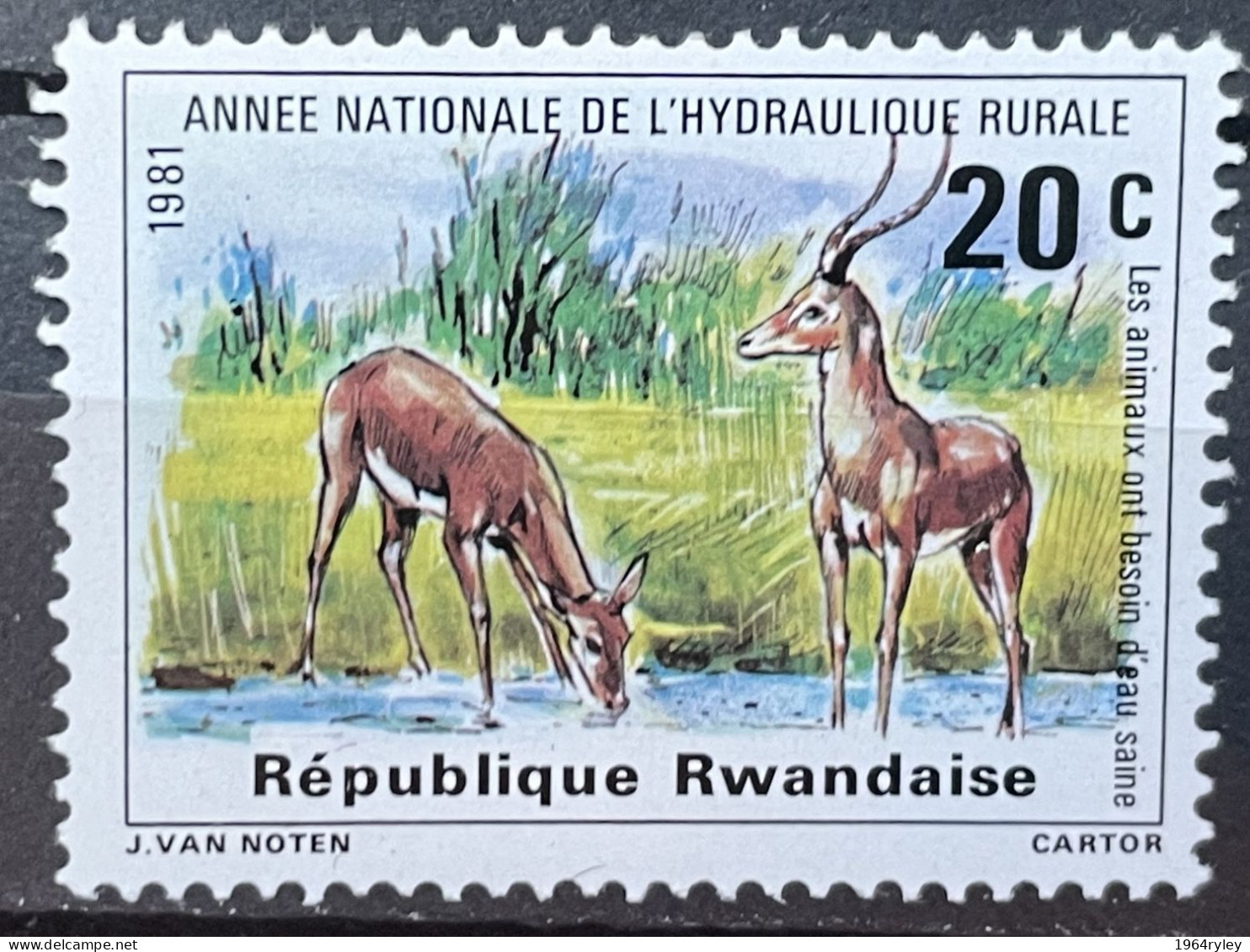 RWANDA -  MNG - 1981 - # 1032 - Gebraucht