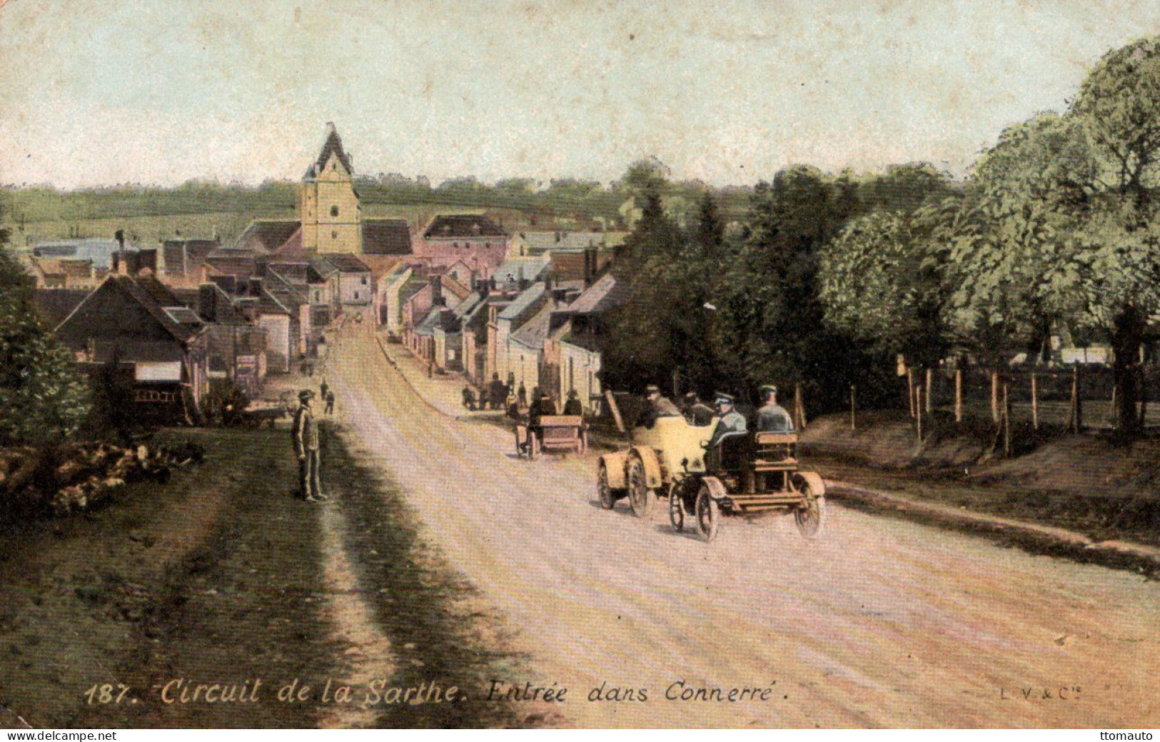 Circuit De La Sarthe - Entrée Dans Connerré  - CPA - Le Mans