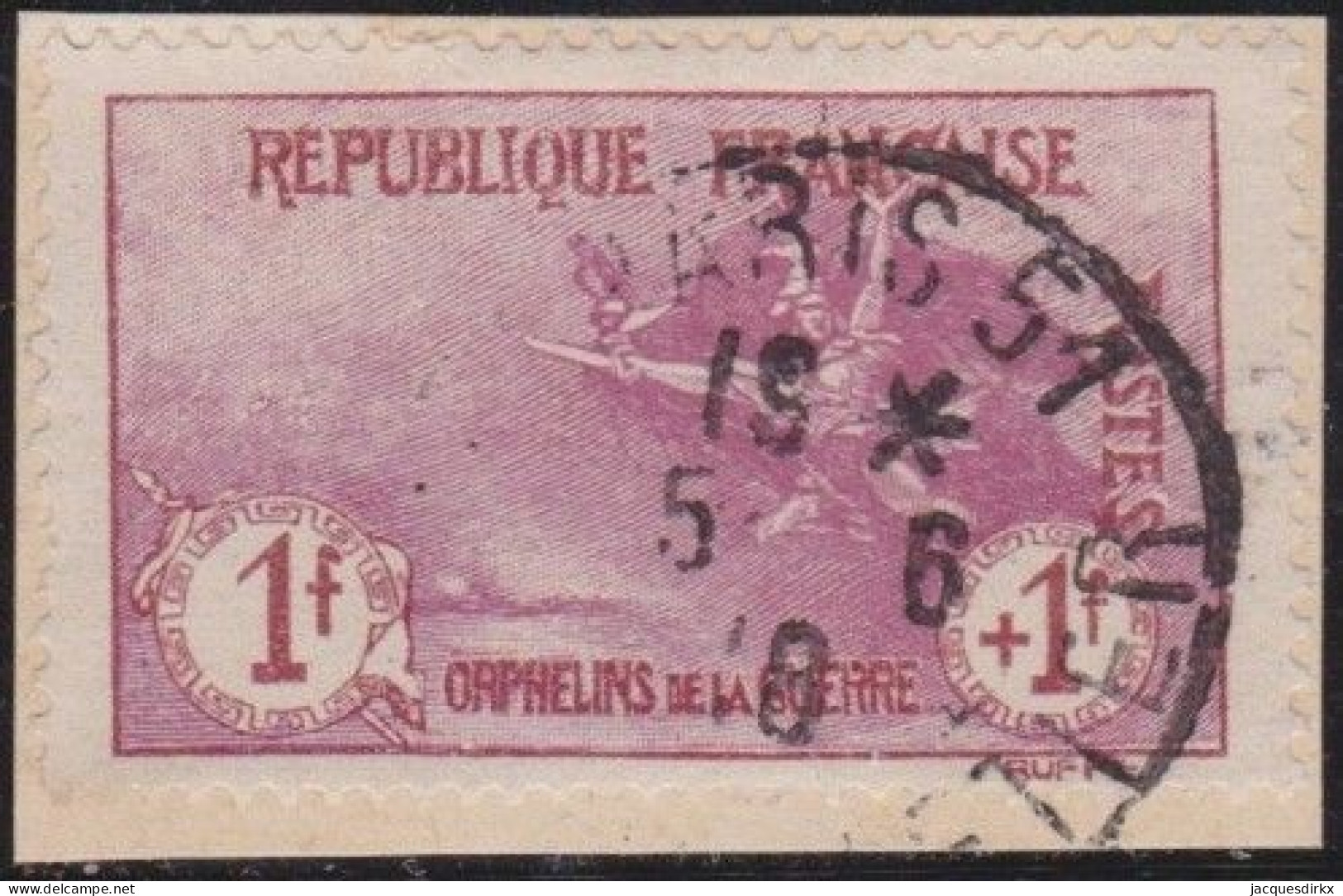 France  .  Y&T   .    154 Sur Papier  (2 Scans)     .   O      .    Oblitéré - Used Stamps
