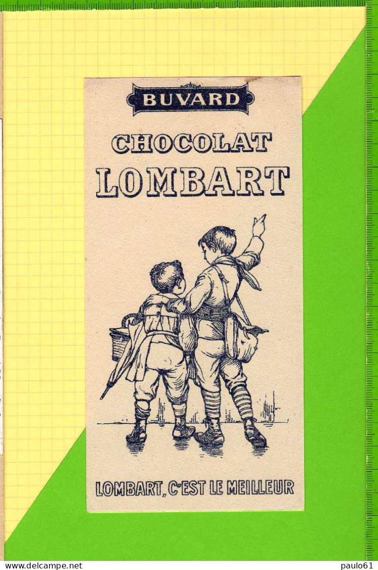 Buvard & Blotting Paper : Chocolat LOMBART Beau Graphisme Enfants - Chocolat