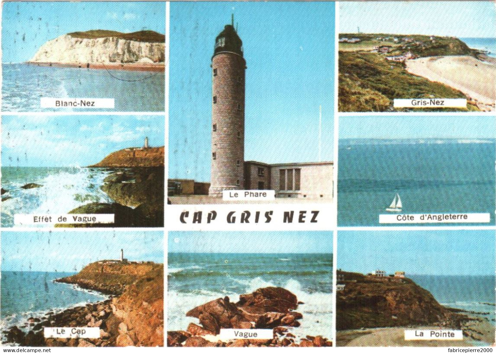 CPM 62 (Pas-de-Calais) Audinghen - Le Cap Gris-Nez, Multivues Autour Du Phare TBE - Wissant