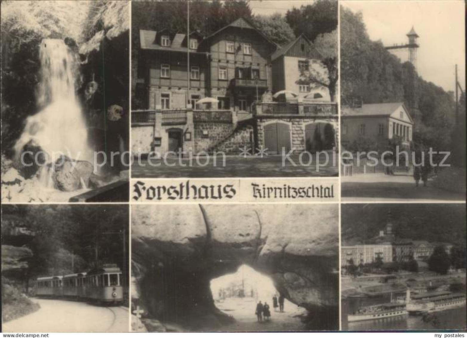 42160403 Kirnitzschtal Forsthaus Wasserfall Dampfer  Kirnitzschtal - Kirnitzschtal