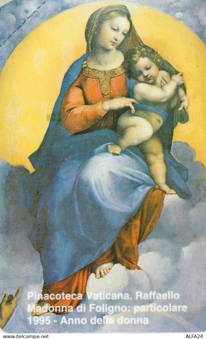 SCHEDA TELEFONICA NUOVA VATICANO SCV13 RAFFAELLO MADONNA DI FOLIGNO - Vatican