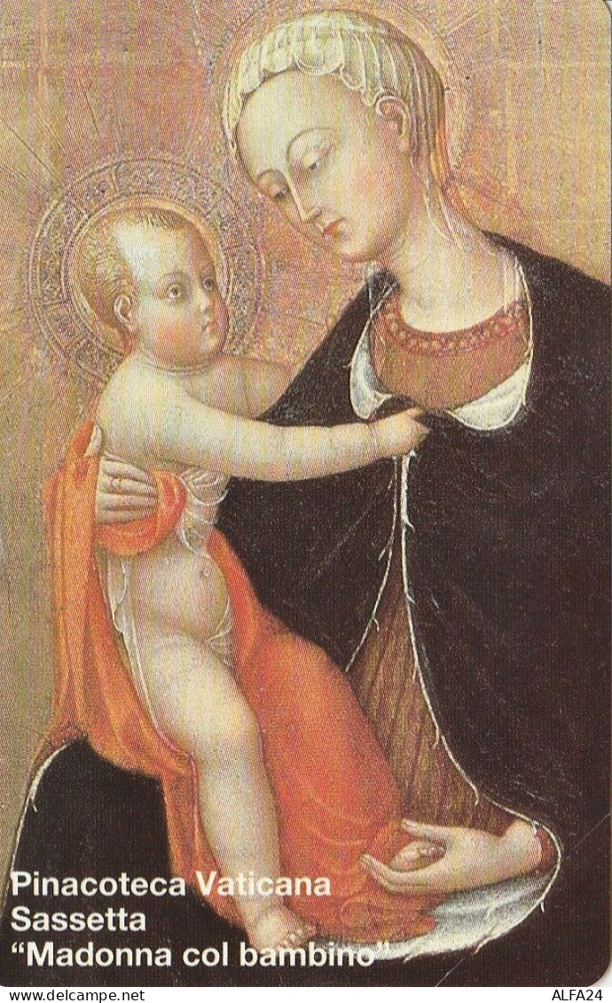 SCHEDA TELEFONICA NUOVA VATICANO SCV17 SASSETTA MADONNA COL BAMBINO - Vaticano