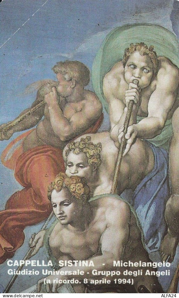 SCHEDA TELEFONICA NUOVA VATICANO SCV4 CAPPELLA SISTINA MICHELANGELO - Vatican