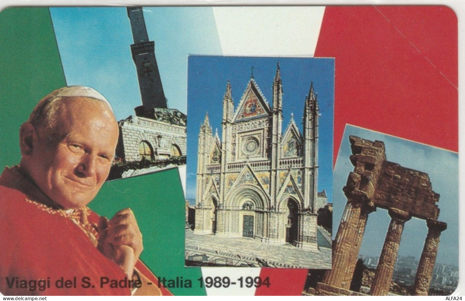 SCHEDA TELEFONICA NUOVA VATICANO SCV21 VIAGGI PAPA ITALIA - Vatican