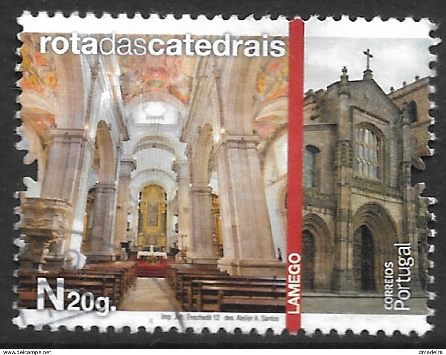 Portugal – 2012 Cathedrals 0,42 Used Stamp - Gebraucht