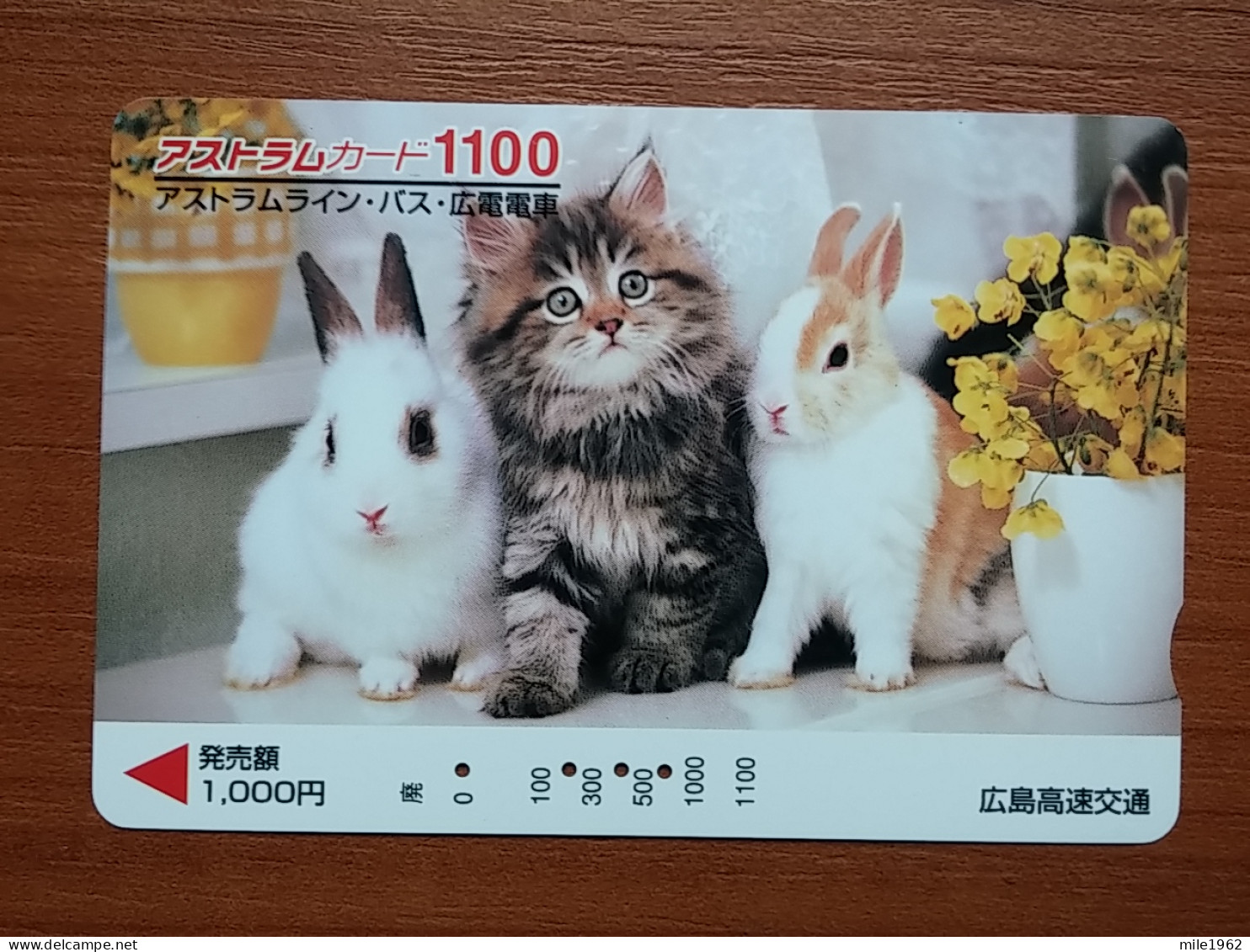 T-430 - JAPAN, Japon, Nipon, Carte Prepayee, Prepaid, Animal, Rabbit, Lapin - Konijnen