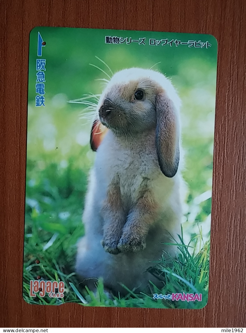 T-430 - JAPAN, Japon, Nipon, Carte Prepayee, Prepaid, Animal, Rabbit, Lapin - Lapins