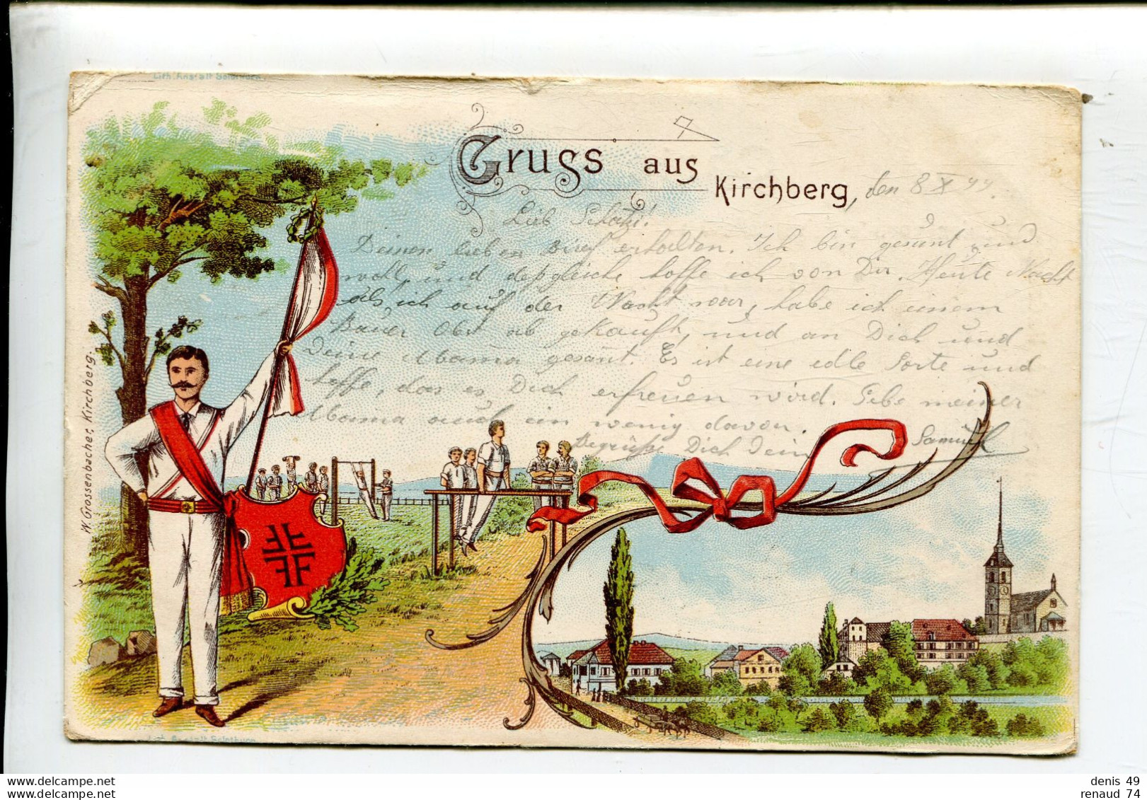 Kirchberg Gruss Aus Gymnastique 1899 - Kirchberg