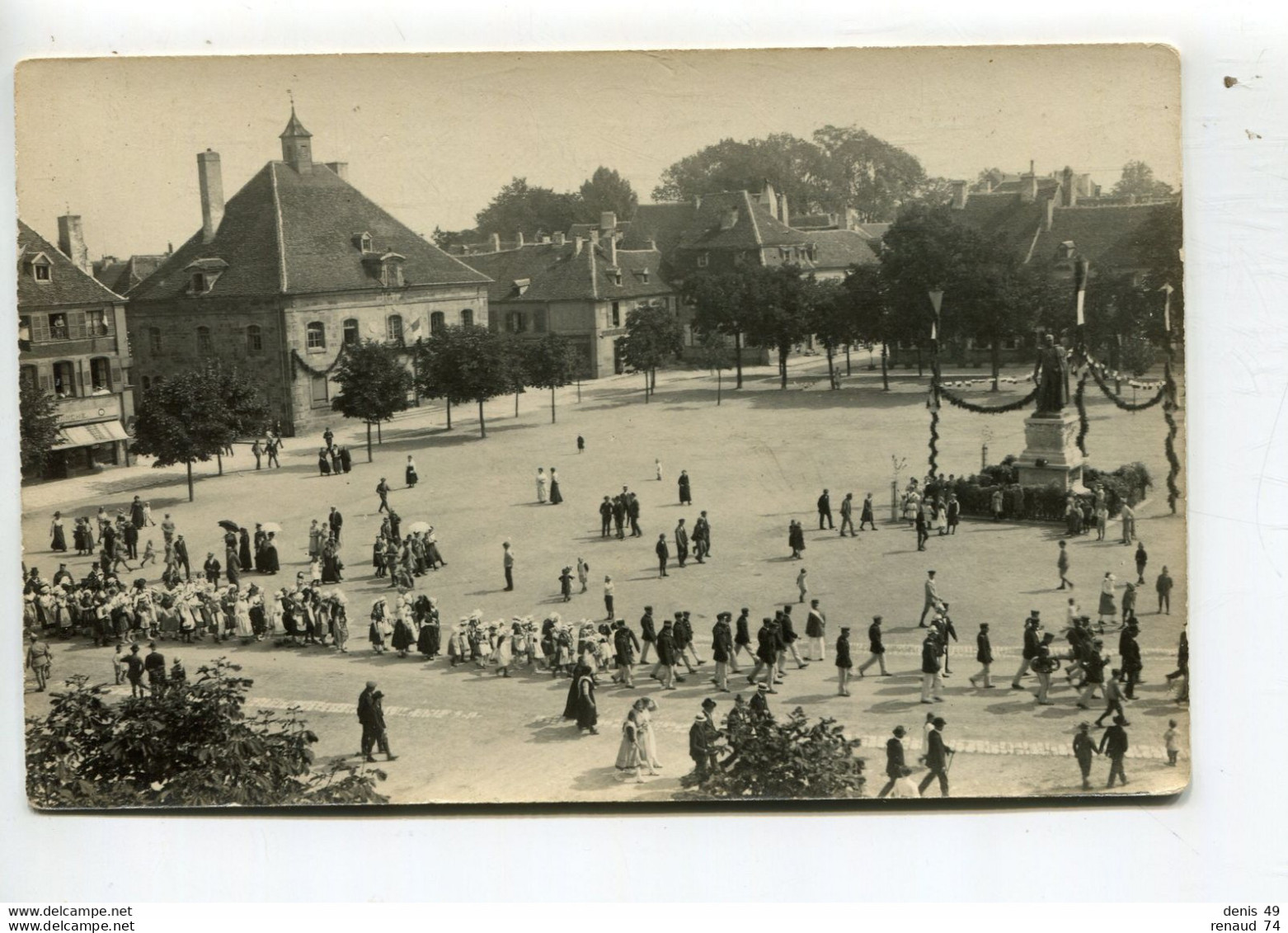 Phalsbourg  Carte Photo Cérémonie Sur La Place Cliché 4 - Phalsbourg