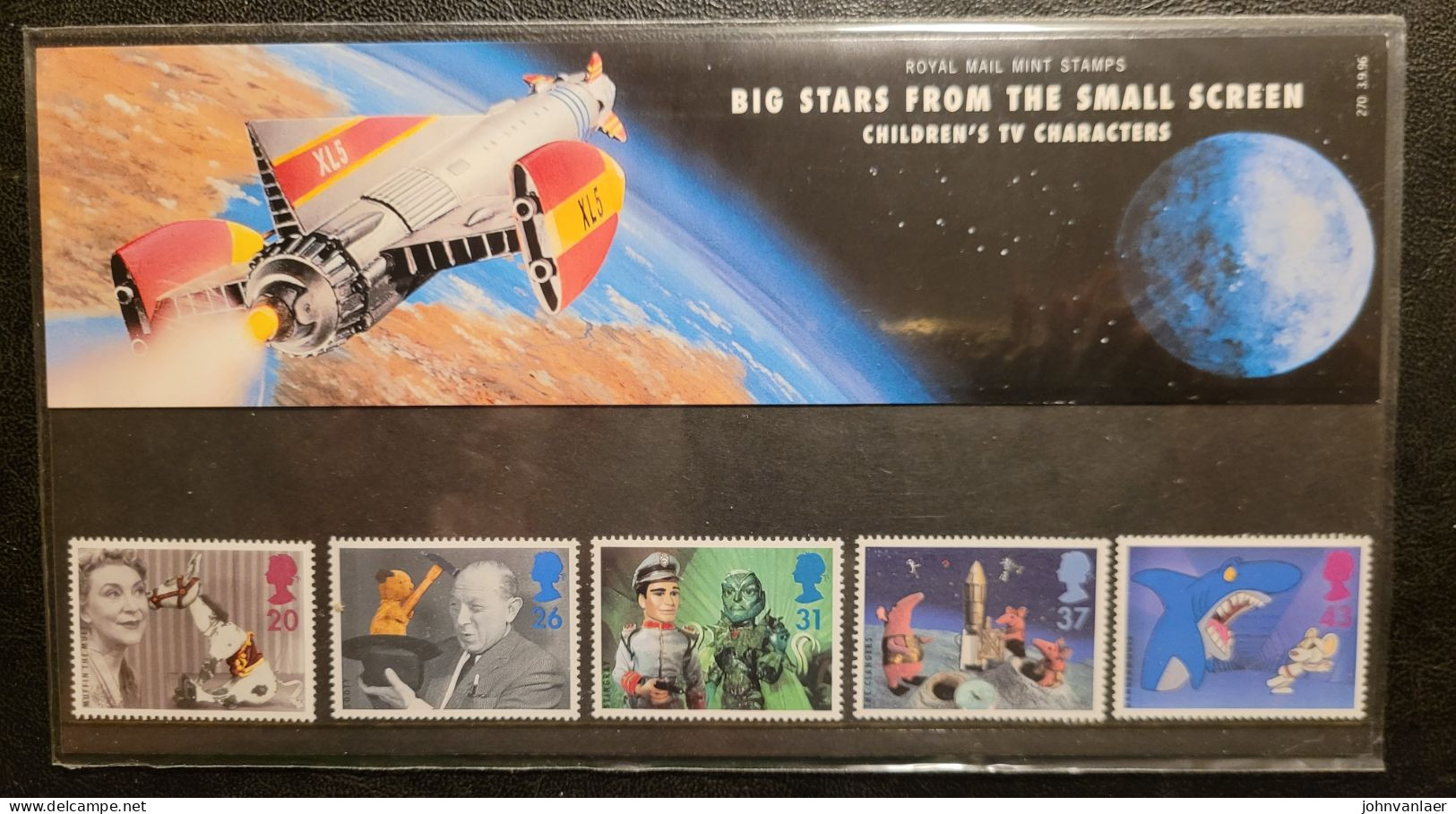 1996 UK ROYAL MAIL PRESENTATION PACK BIG STARS FROM THE SMALL SCREEN DECIMAL STAMPS - Presentation Packs