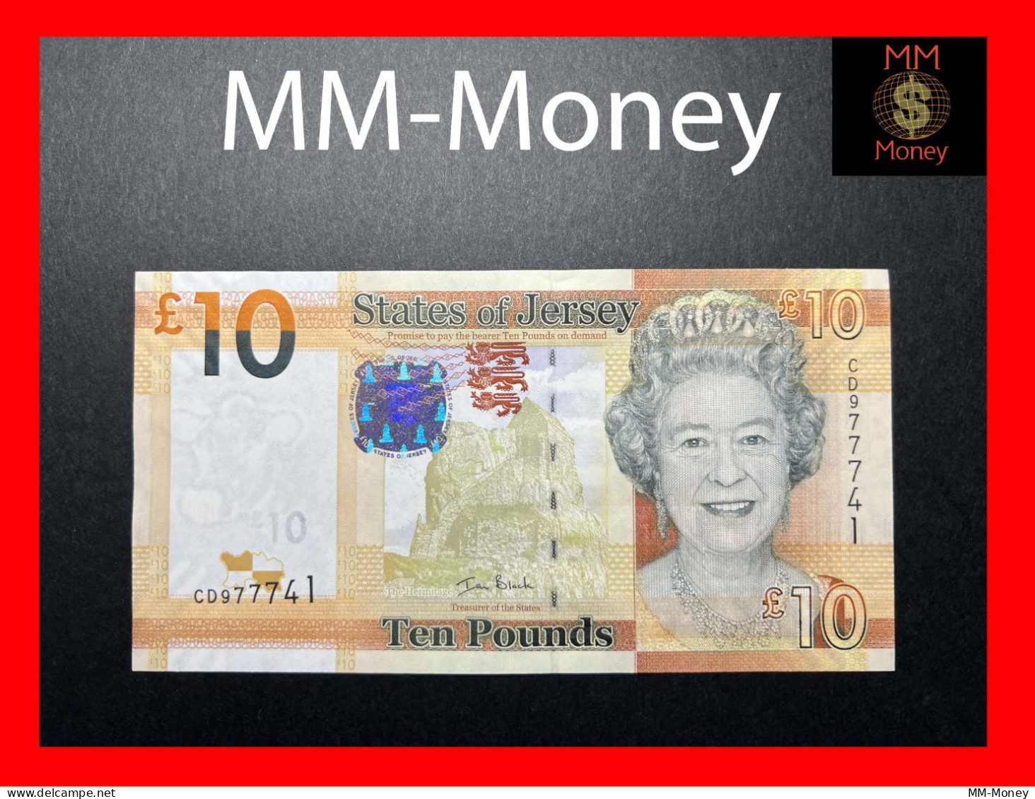 JERSEY 10 £  2010  P.  34    *sig. I. Black*   UNC - Jersey