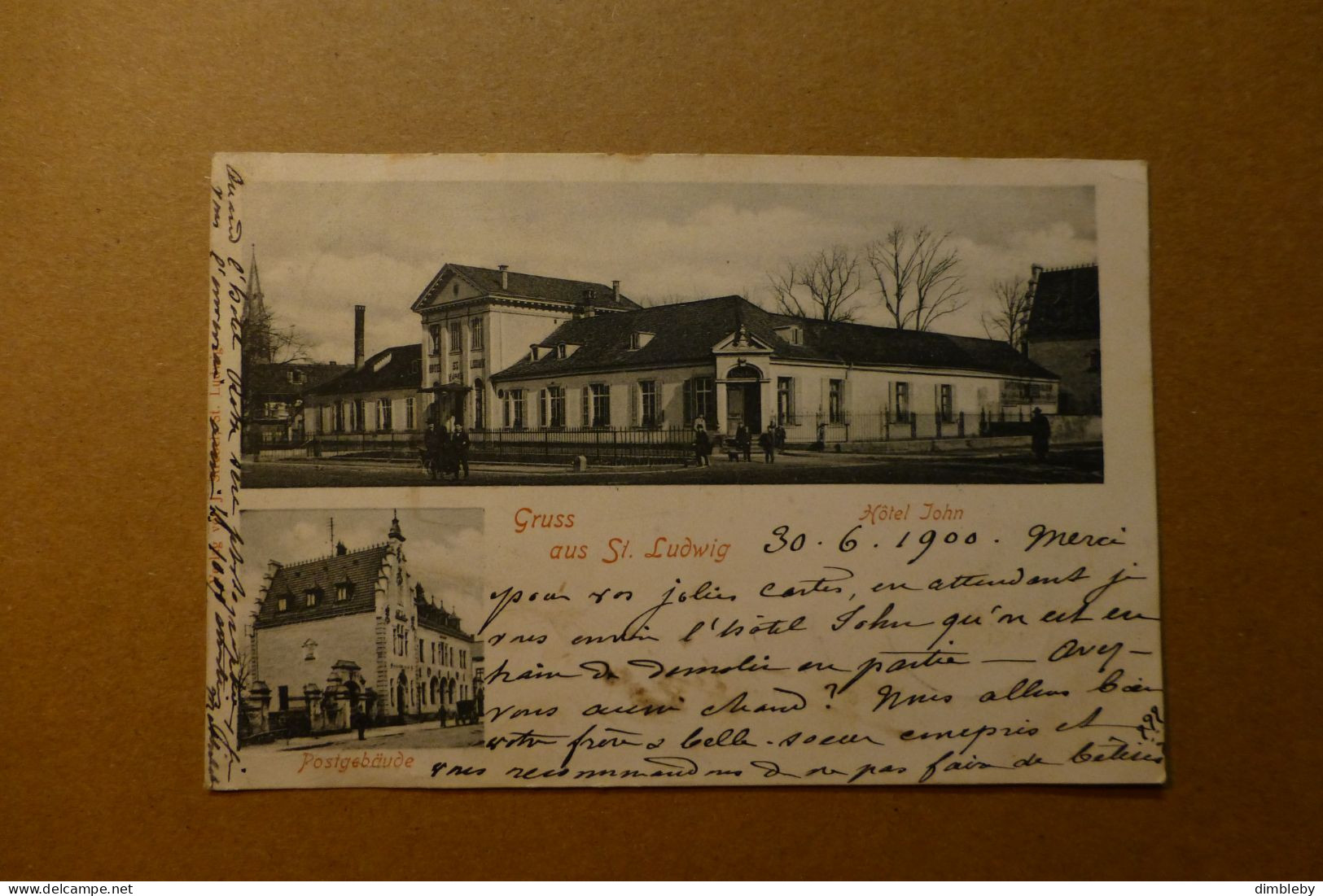 Gruss Aus St Ludwig - Hotel John  - Postgebäude 1900 (9928) - Saint Louis
