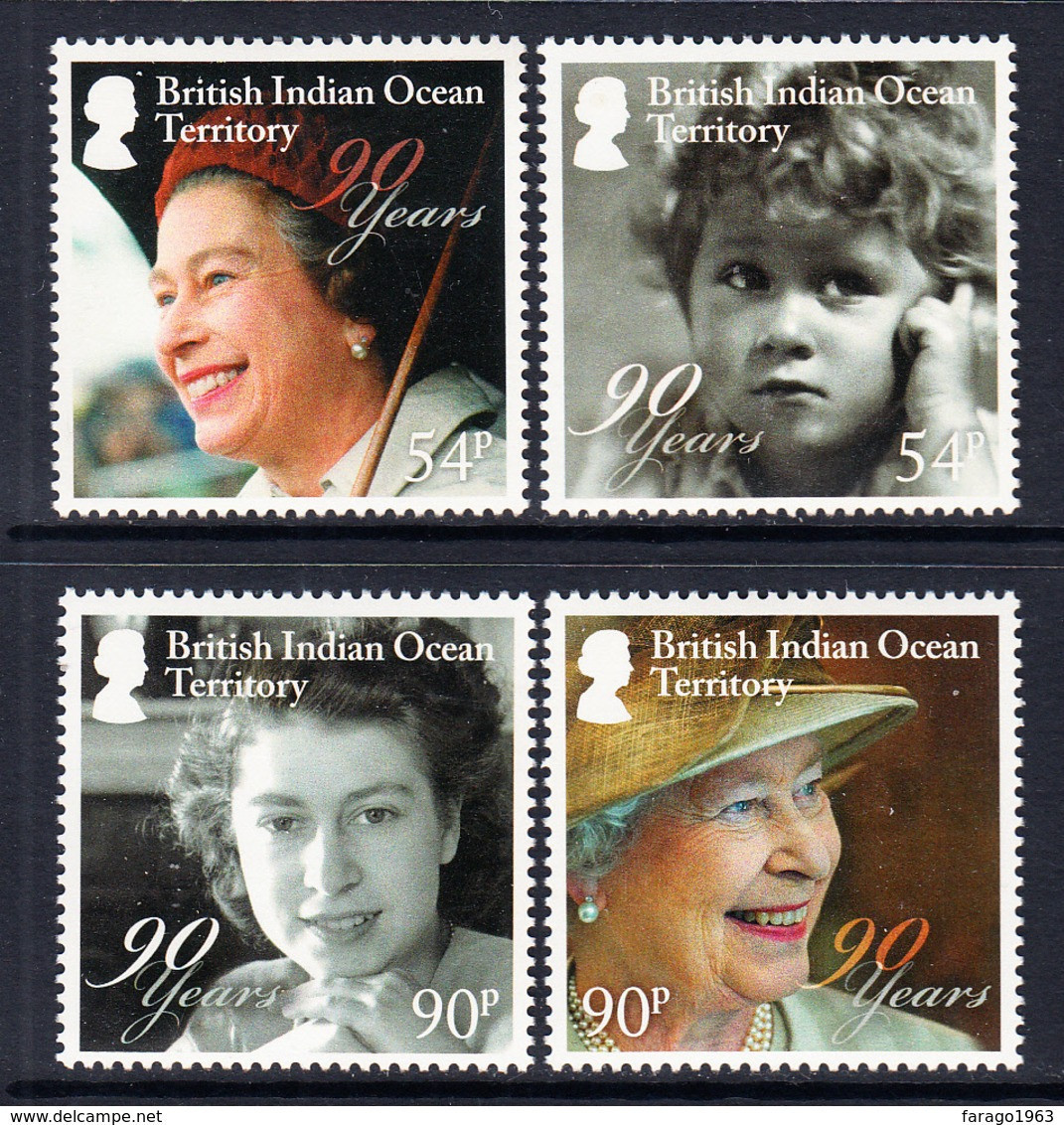 2016 British Indian Ocean Territory QEII Queen Birthday Complete Set Of 4  MNH - Brits Indische Oceaanterritorium