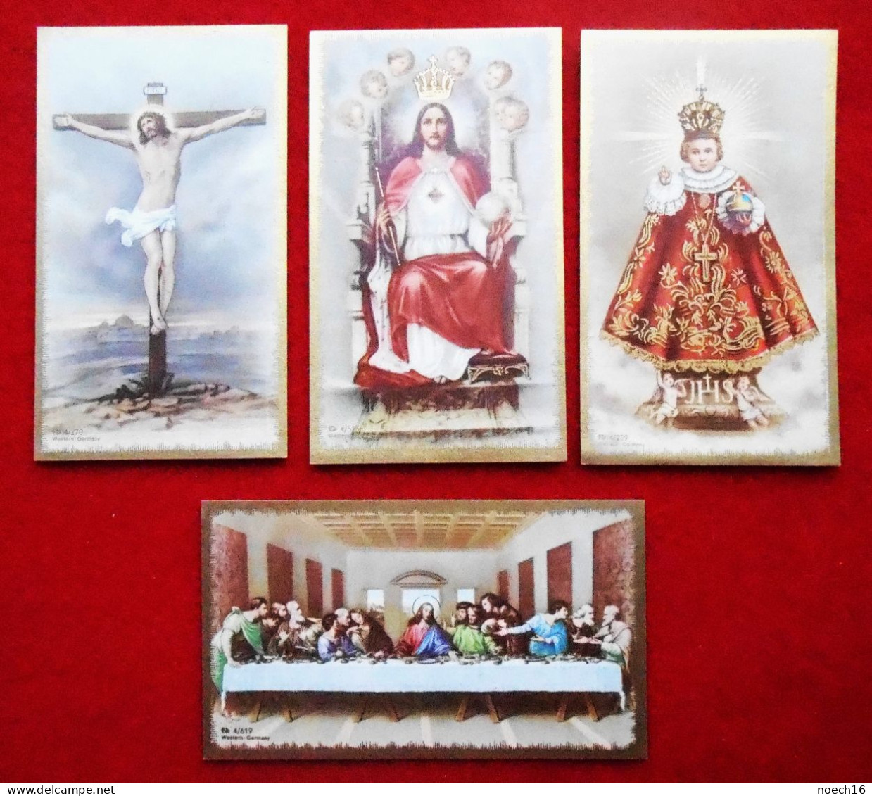 12 Images Pieuses, Bords Dorés - Western-Germany - Images Religieuses