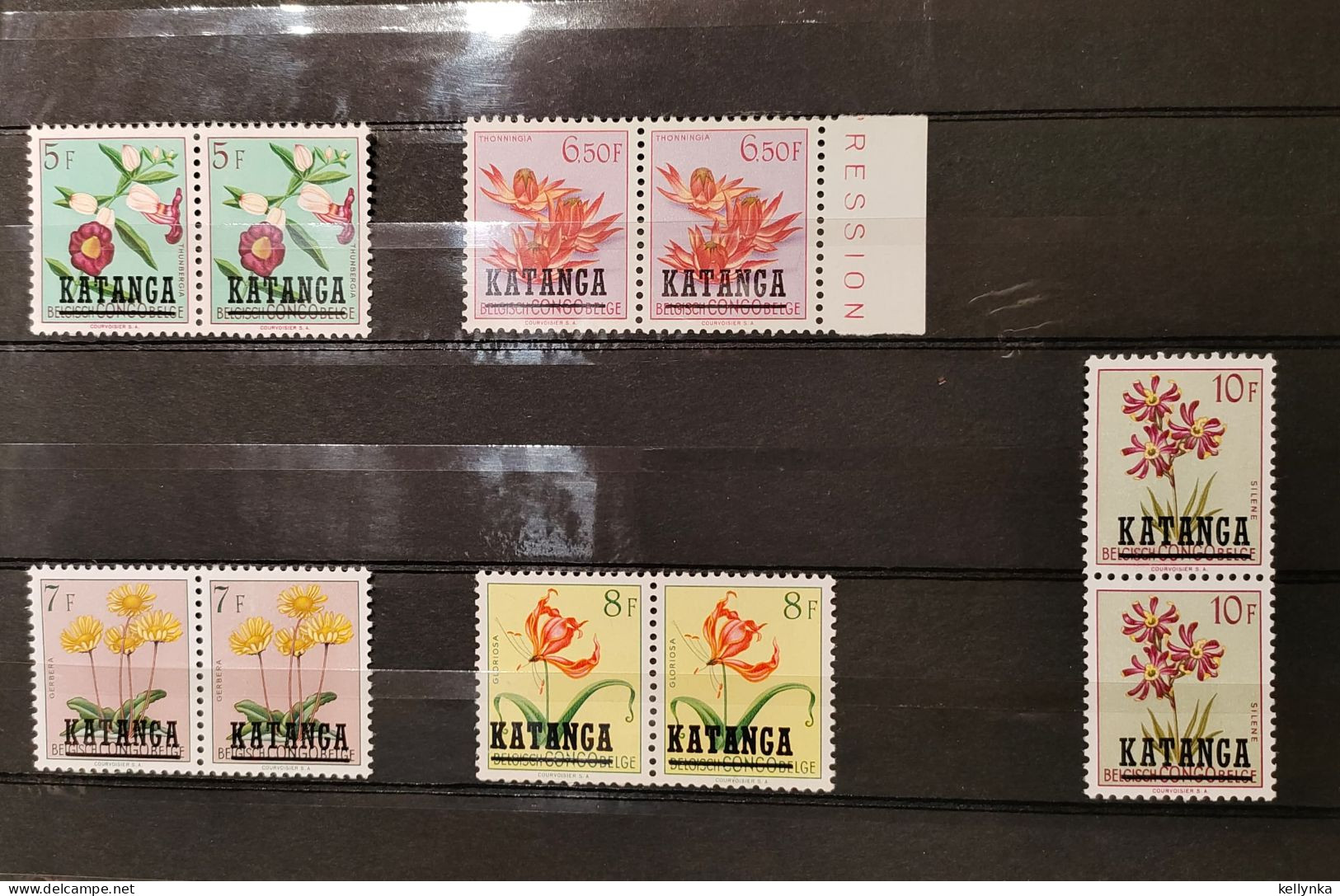 Katanga - 23/39 - En Paire - Fleurs - 1960 - MNH - Katanga