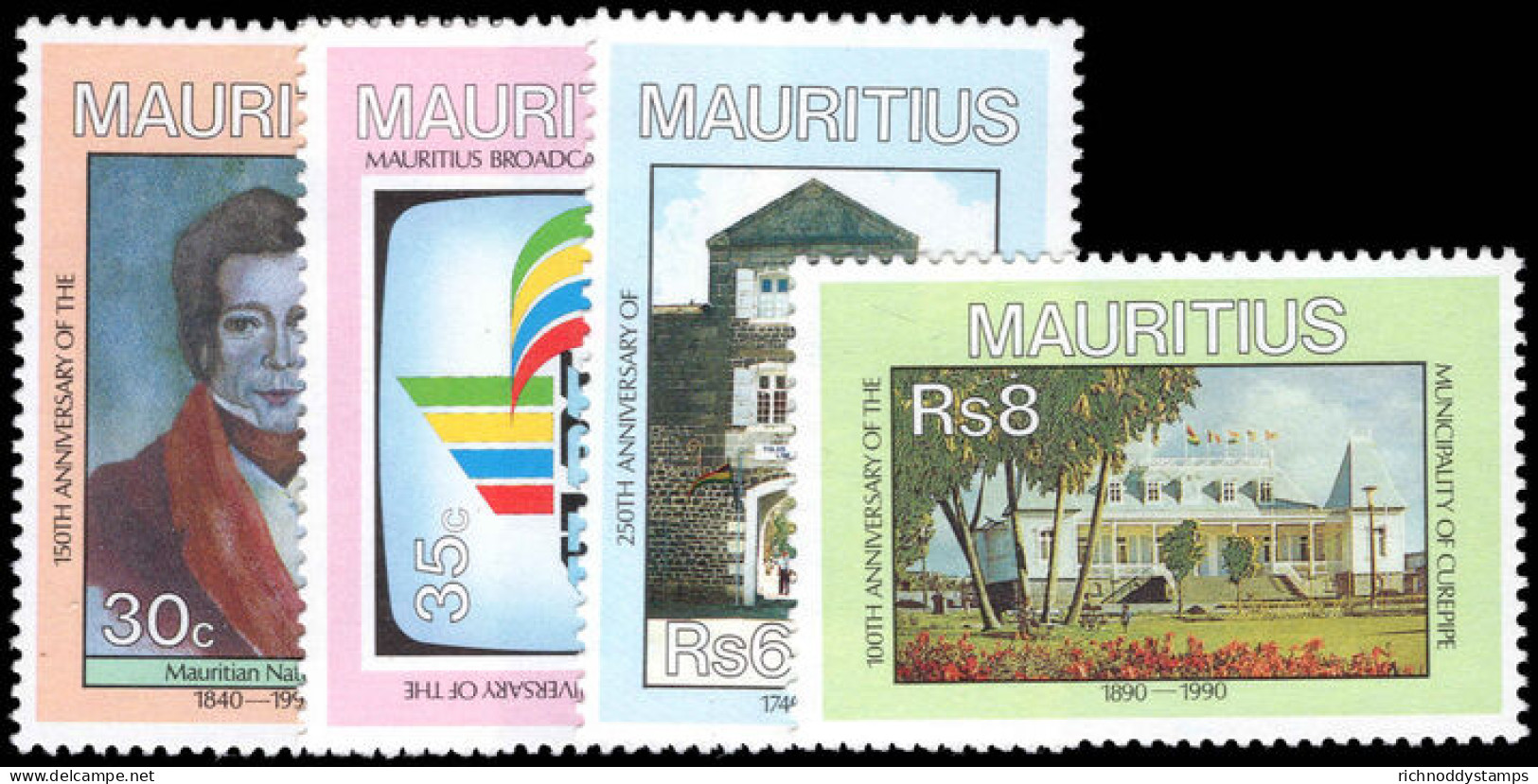 Mauritius 1990 Anniversaries Unmounted Mint. - Maurice (1968-...)