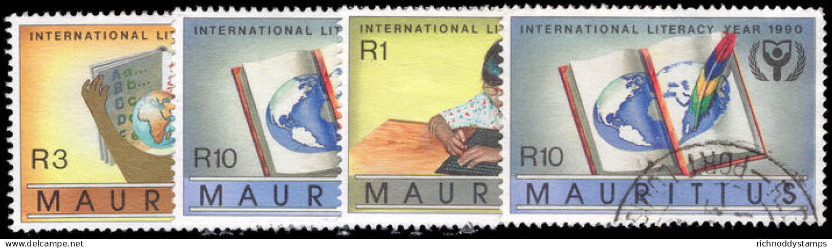 Mauritius 1990 International Literacy Year Fine Used. - Maurice (1968-...)