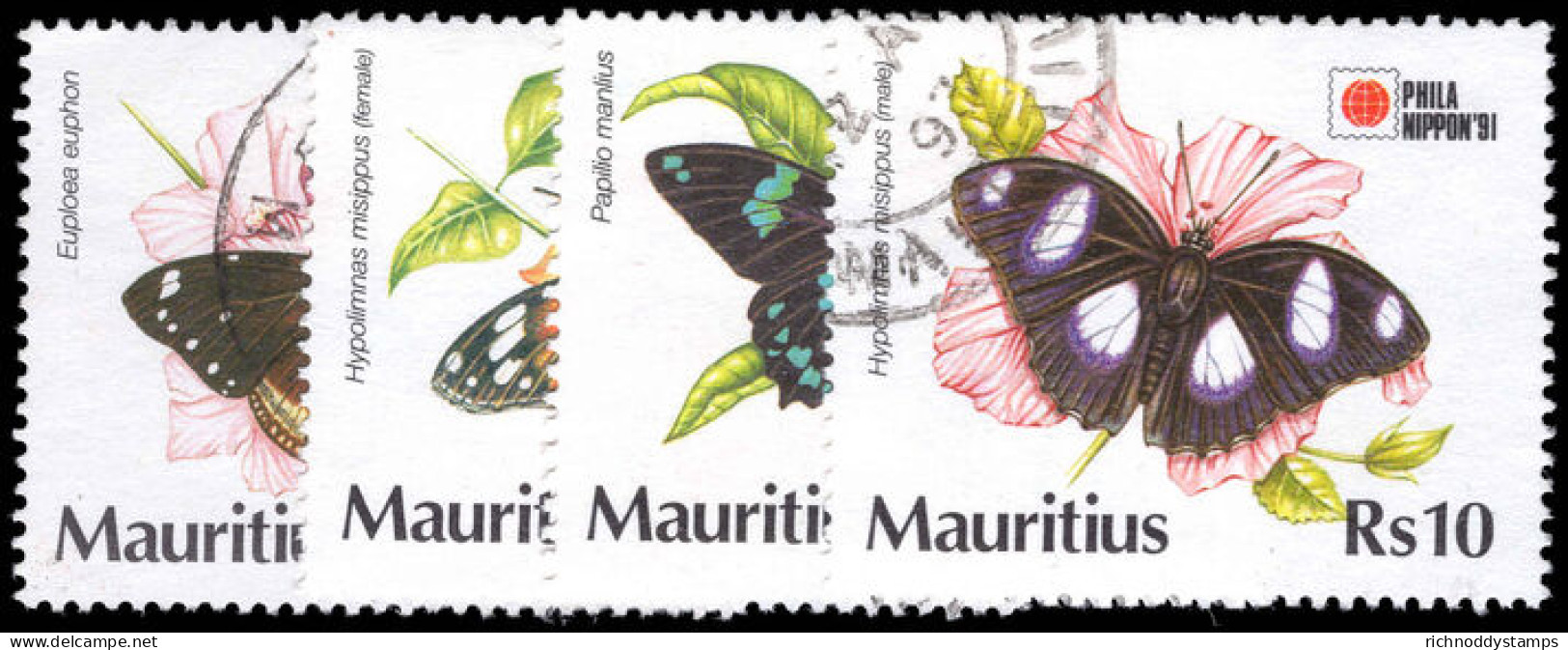 Mauritius 1991 Phila Nippon '91 International Stamp Exhibiion Fine Used. - Maurice (1968-...)