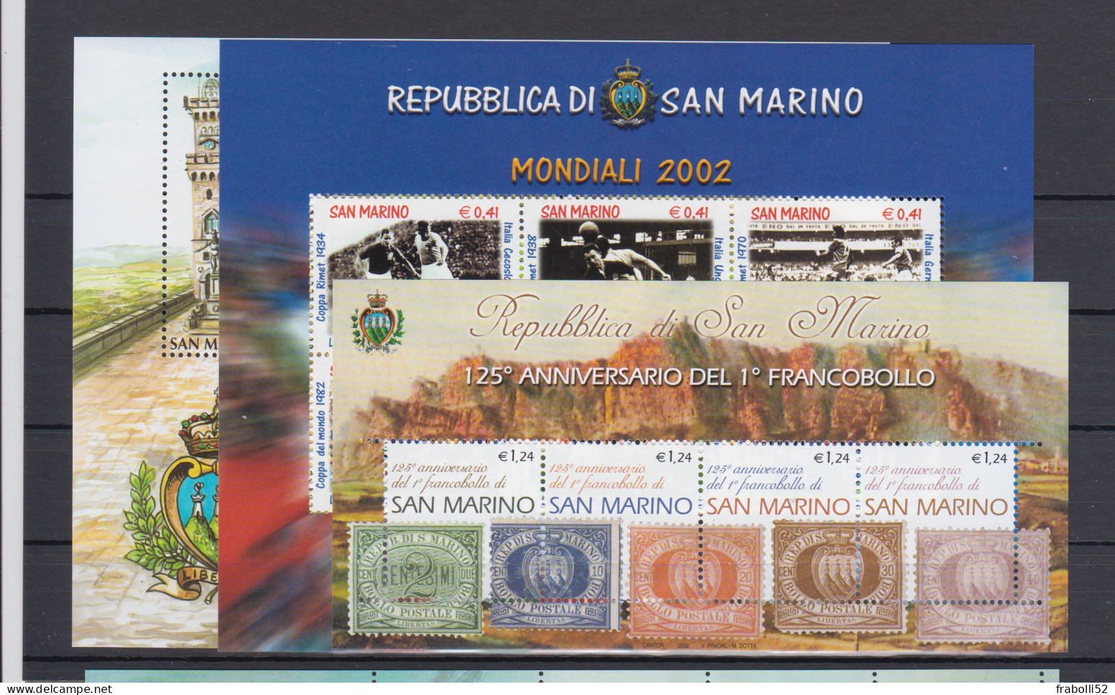 S. Marino Nuovi:   Annata 2002  Completa ** - Full Years