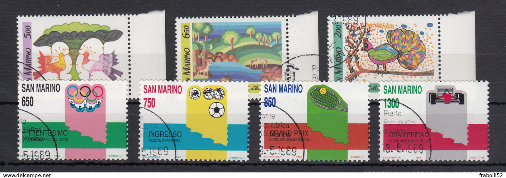 S. Marino Usati Di Qualità:   N. 1250-2 E 1258-61 - Used Stamps