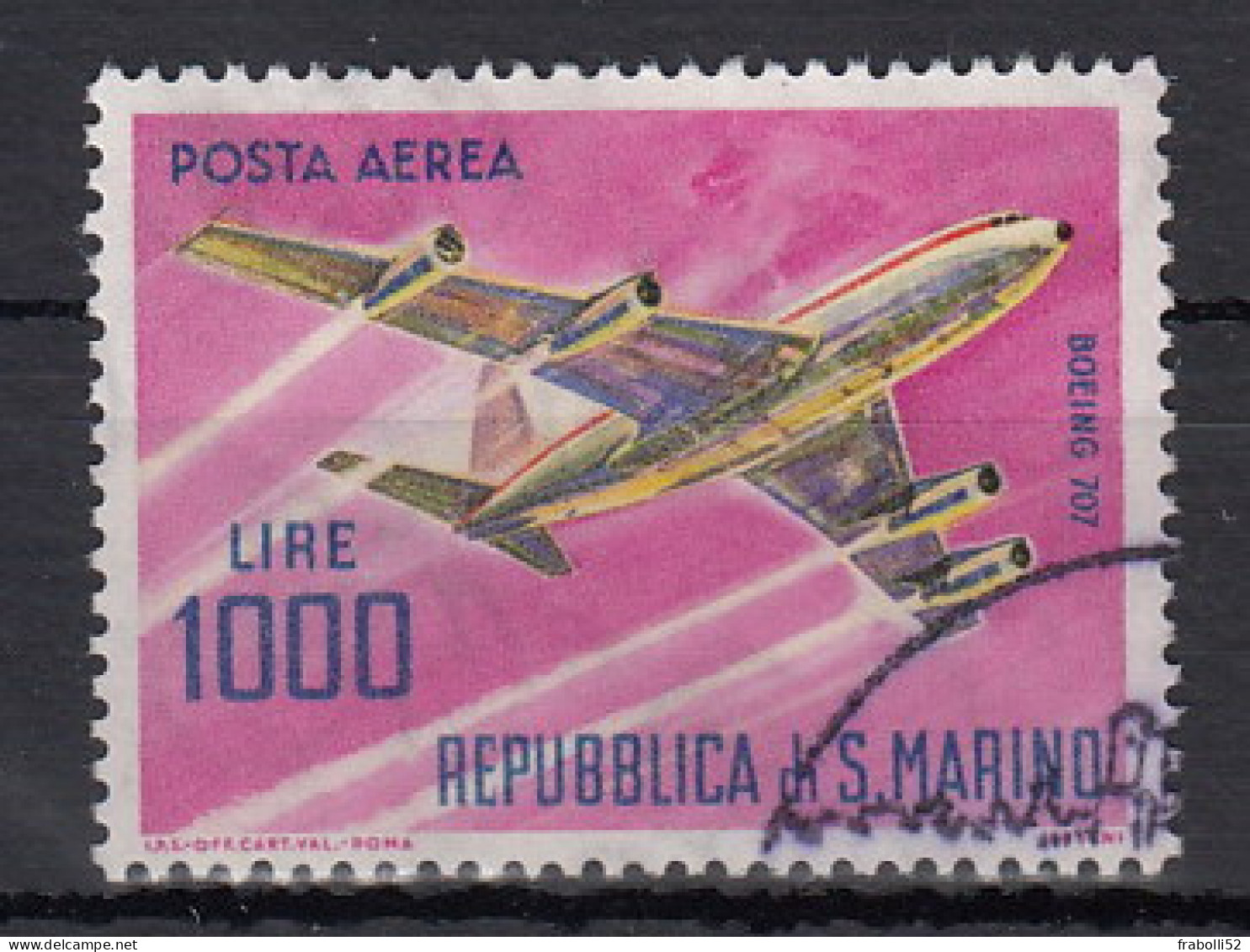 S. Marino Usati Di Qualità:   Posta Aerea  N. 148 - Luftpost