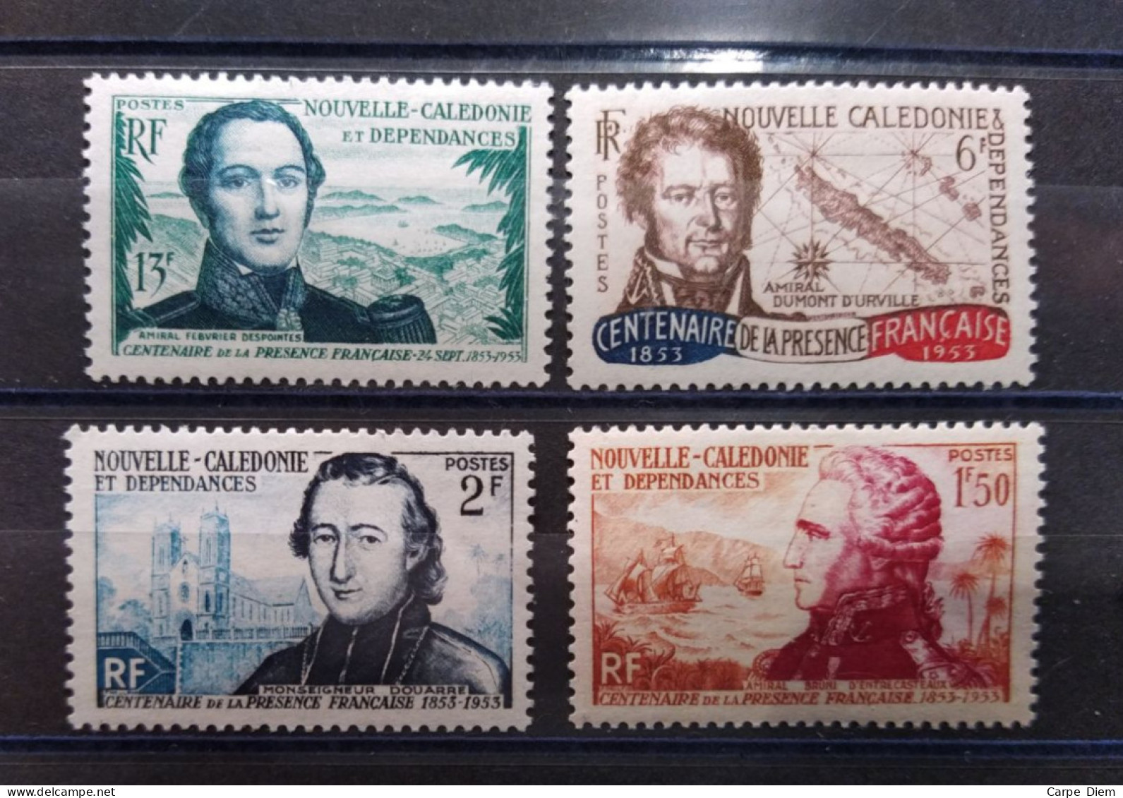 1953 Nouvelle Calédonie - YV 280 à 283 N** MNH Luxe Complete - Unused Stamps