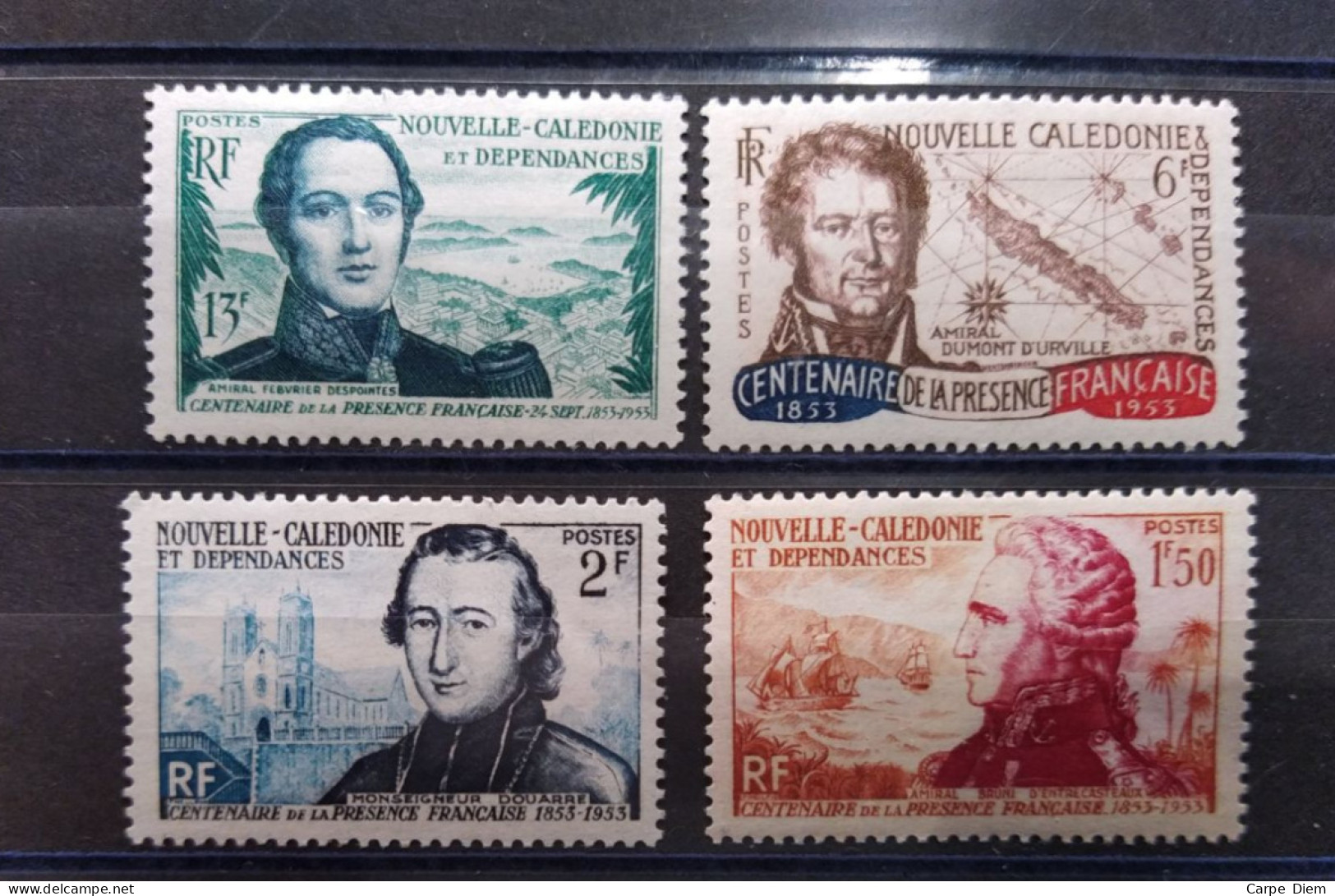 1953 Nouvelle Calédonie - YV 280 à 283 N* Serie Complete Avec Charnières - Unused Stamps