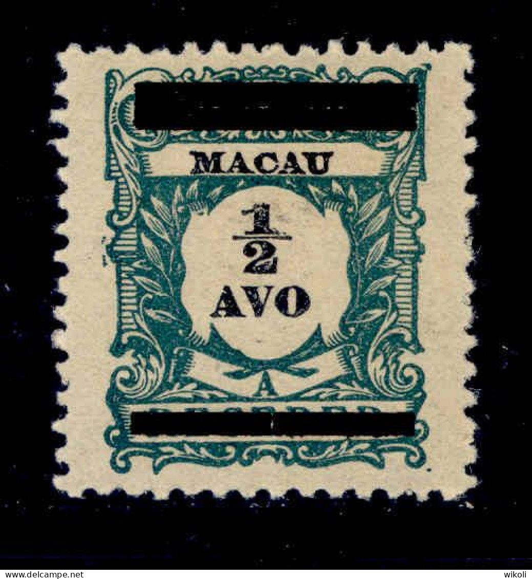 ! ! Macau - 1910 Postage Due W/OVP 1/2 A - Af. 141 - MH (ca 062) - Nuovi